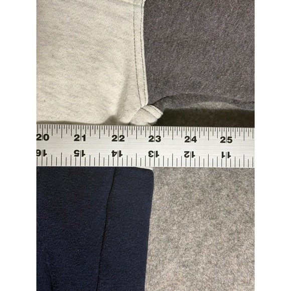 Honors Mens Pullover Sweatshirt Colorblock Rugby Style XL Gray Green Navy - Picture 7 of 8